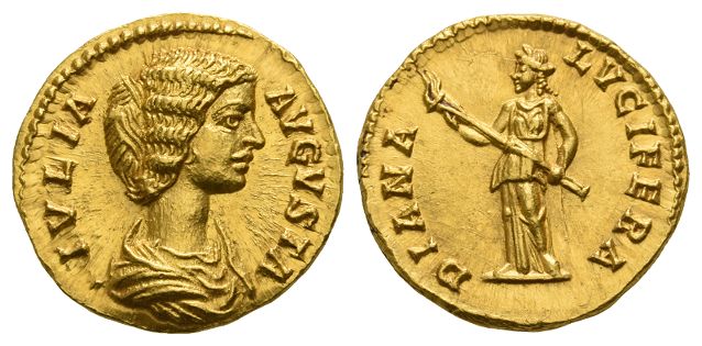 Julia Domna AV Aureus.