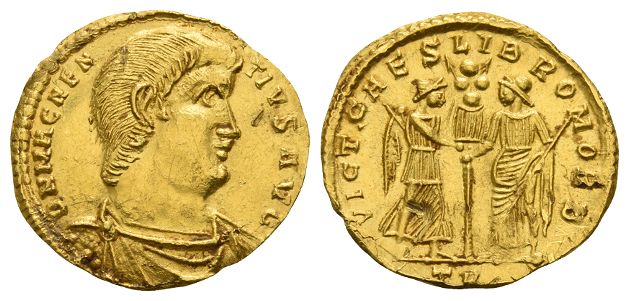 Magnentius AV Solidus.