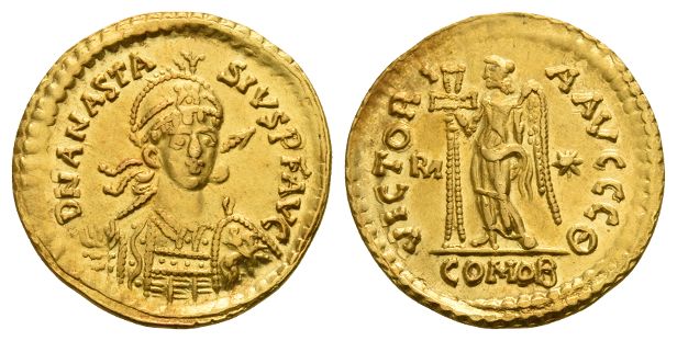 Ostrogoths, Theoderic. AV Solidus.
