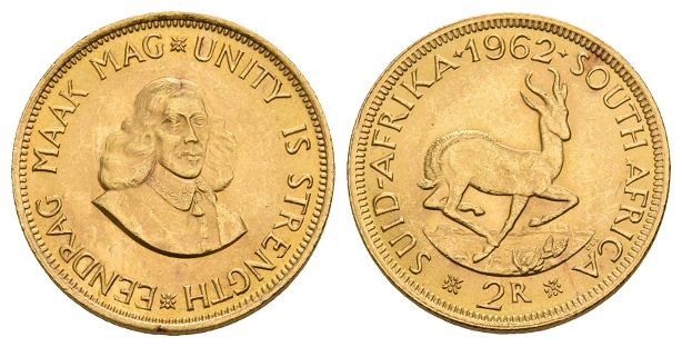 South Africa. Elizabeth II AV 2 Rand.