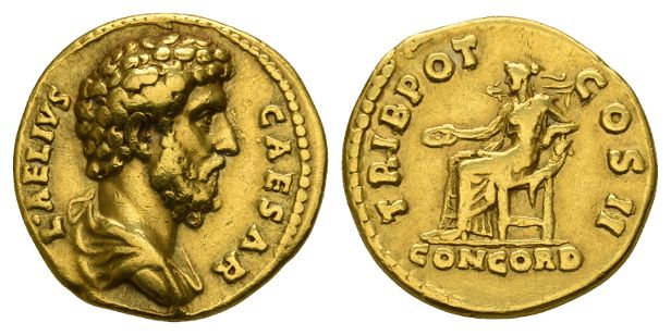 Aelius, as Caesar AV Aureus.