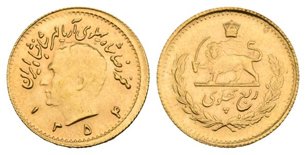 Iran. Mohammed Reza Shah AV 1/4 Pahlavi.