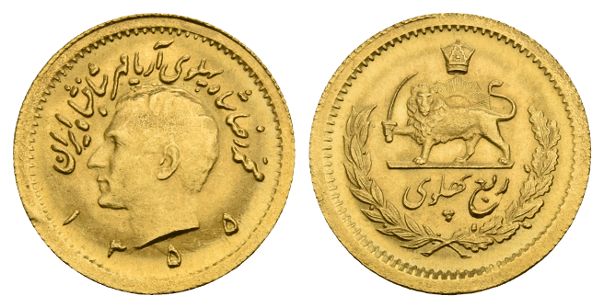 Iran. Mohammed Reza Shah AV 1/4 Pahlavi.