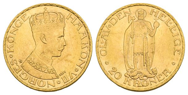 Norway. Haakon VII AV 20 Kroner.