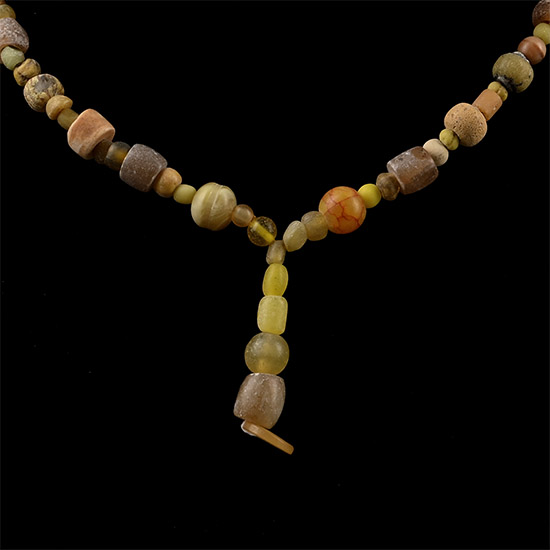 Roman and Other Yellow Glass Bead Necklace String