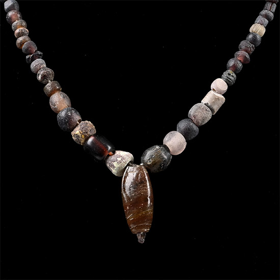 Roman and Other Mixed Glass Bead Necklace String