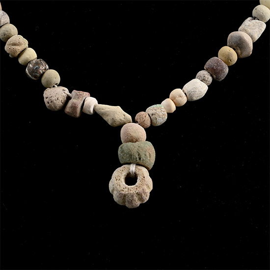 Roman and Other Mixed Faience Bead Necklace String