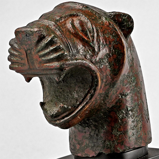 Etruscan Bronze Lion Head