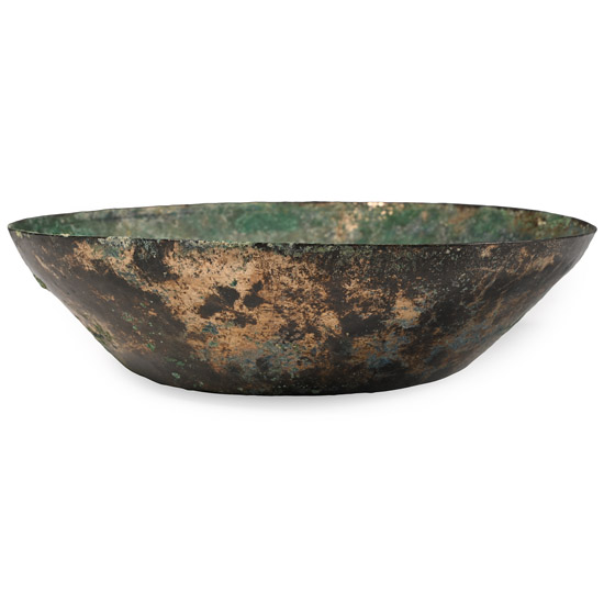 Sasanian Bronze Bowl with Concentric Circle