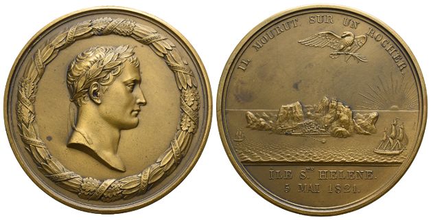 France. Louis XVIII AE Restrike Medal.