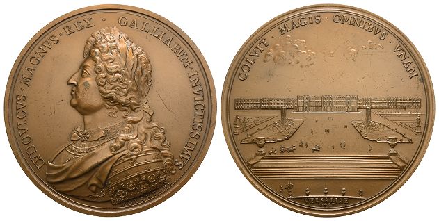 France. Louis XIV AE Restrike Medal.