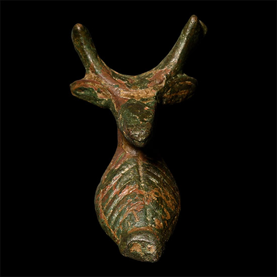 Celtic Bronze Deer Bowl Mount