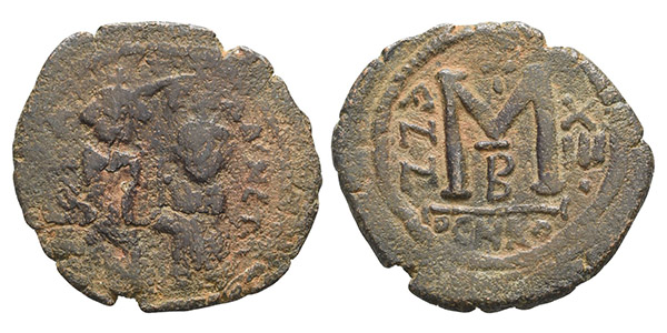 Sasanian Kings. Time of Khosrau II AE Follis.