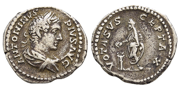 Caracalla AR Denarius.