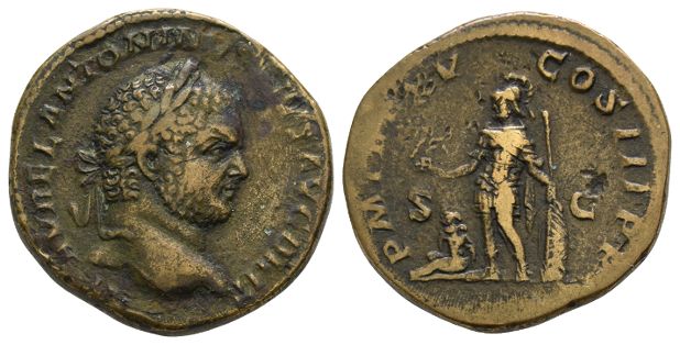 Caracalla AE Sestertius.