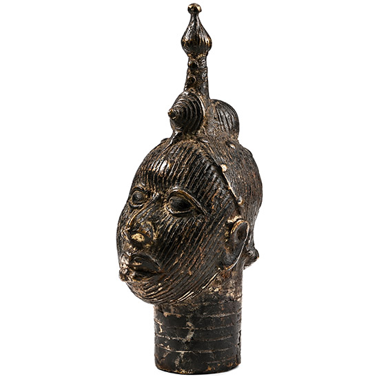 Benin Bronze Vintage Ife Head of an Ini Figure