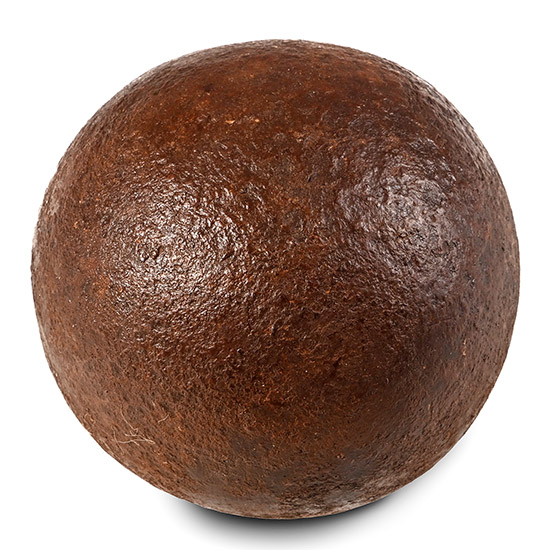 Battle of Sole Bay 12lb Iron Cannon Ball