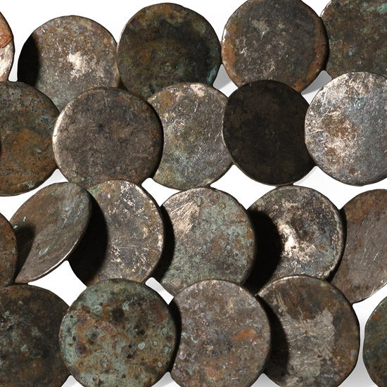 Large Viking Age Tinned Bronze Horse Harness Decoration Group