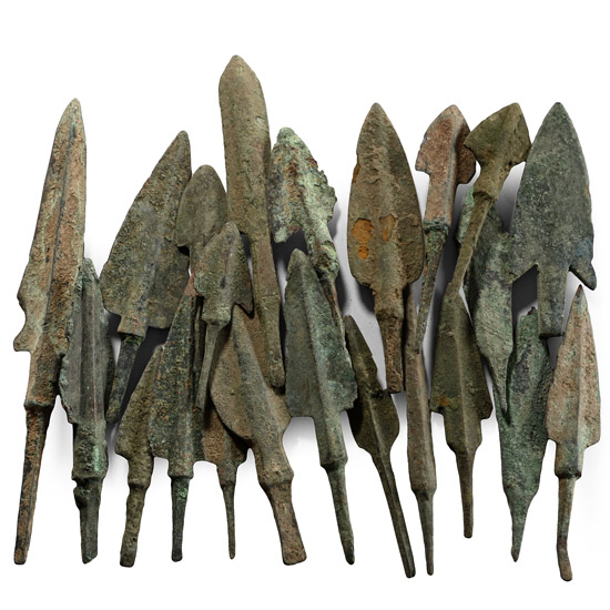 Western Asiatic Mounted Bronze Arrowhead