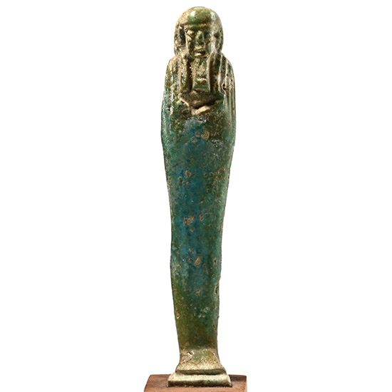 Egyptian Blue Glazed Shabti