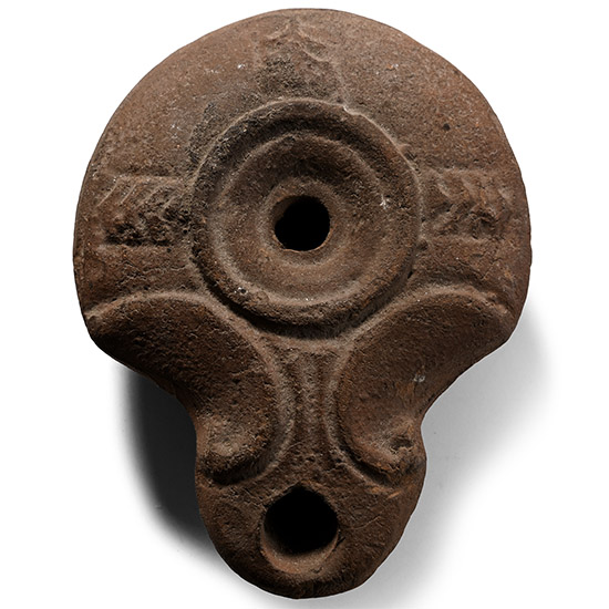 Romano-Egyptian Terracotta Toad Oil Lamp