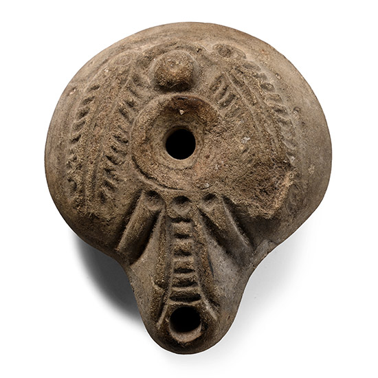 Greek Terracotta Oil Lamp
