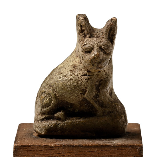 Egyptian Faience Cat Amulet