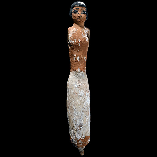 Large Egyptian Wooden Figure