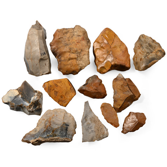 Stone Age Flint Core and Tool Collection