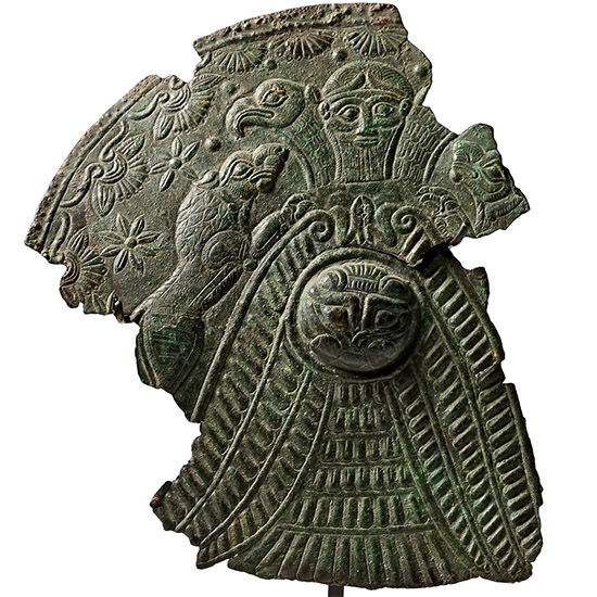 Assyrian Bronze Roundel Fragment