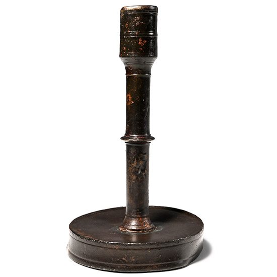 Large Medieval Bronze Candlestick