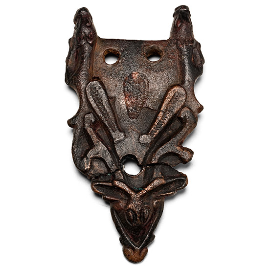 Anglo-Scandinavian Viking Bronze Stirrup Apex Mount