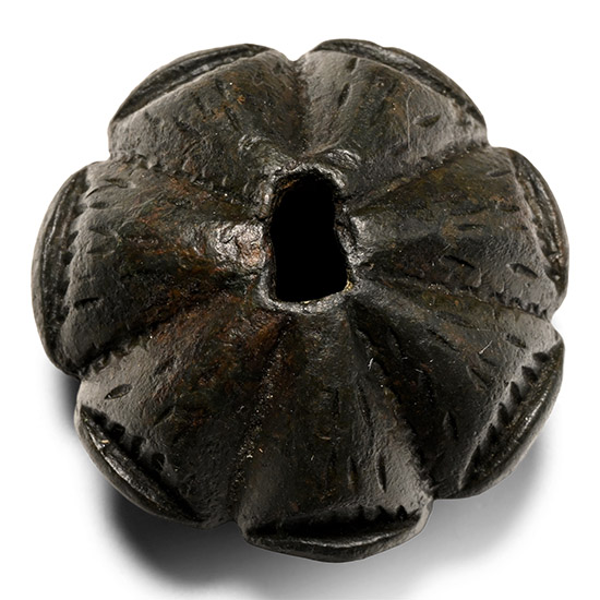 Medieval Bronze Ornate Dagger Pommel