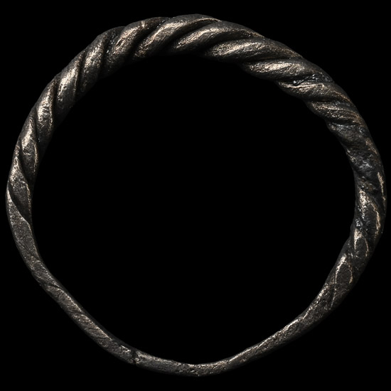 Anglo-Scandinavian Viking Silver Twisted Ring