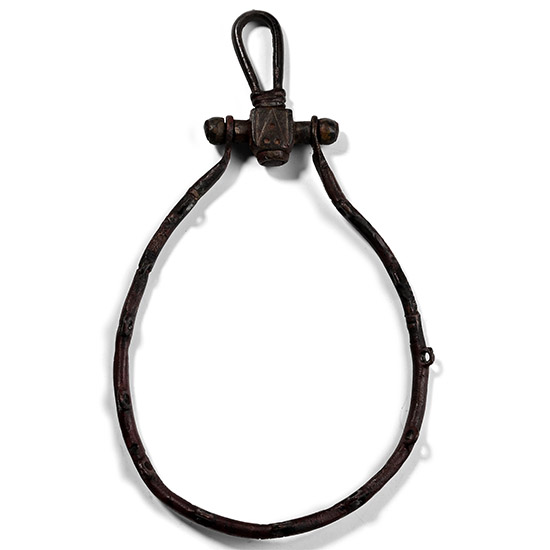 Medieval Bronze Purse Bar with Frame