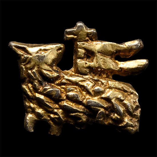 Medieval Silver-Gilt Lamb of God Pilgrims Badge