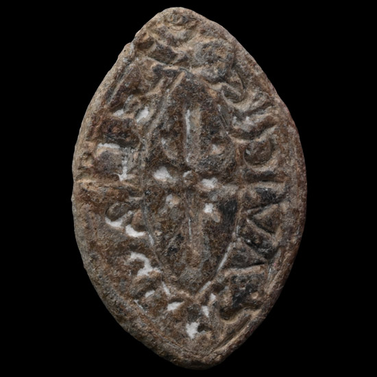 Medieval Lead Seal Matrix of Avice Daughter of Aelbel
