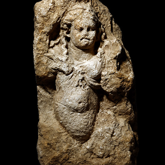 Large Roman Marble Relief with Triton