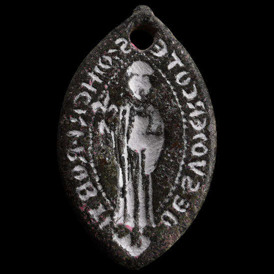 Medieval Bronze Seal Matrix for Master Robert of Somercotes
