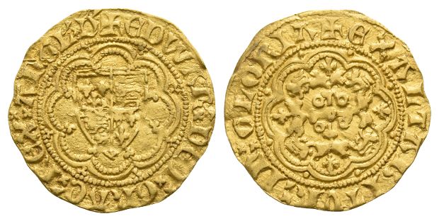England. Plantagenet, Edward III AV Quarter Noble.