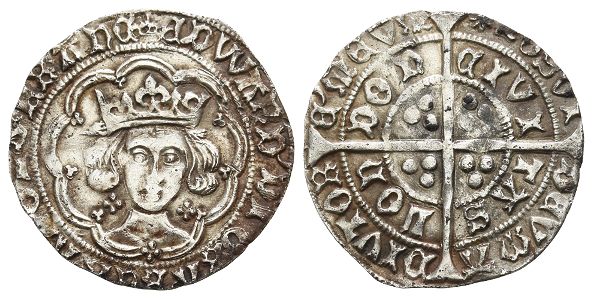 England. York, Edward IV AR Groat.