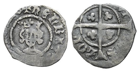 England. Lancaster, Henry IV AR Halfpenny.