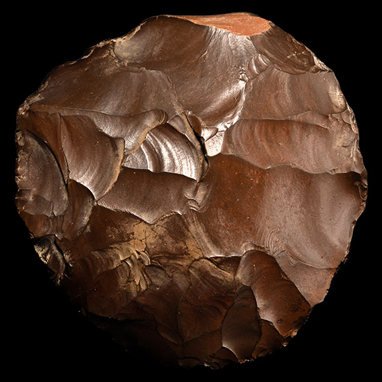 Egyptian Stone Age Knapped Ovate Hand Axe from Thebes