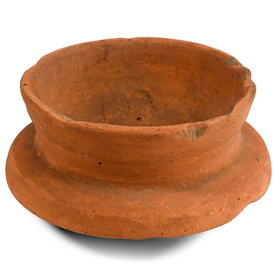 Roman Redware Footed Bowl