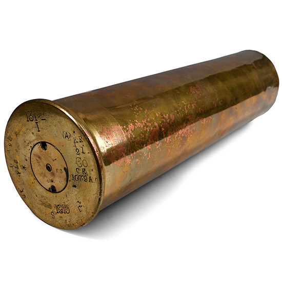 Royal Horse Artillery Polished Brass 13Ib Shell Case