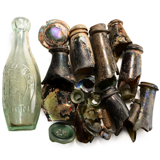 Roman to Post Medieval Glass Artefact Group