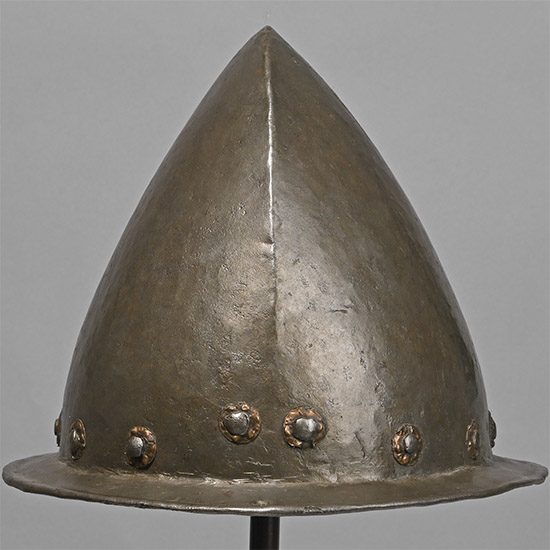 A Spanish Iron Morion-Cabasset Style Helmet