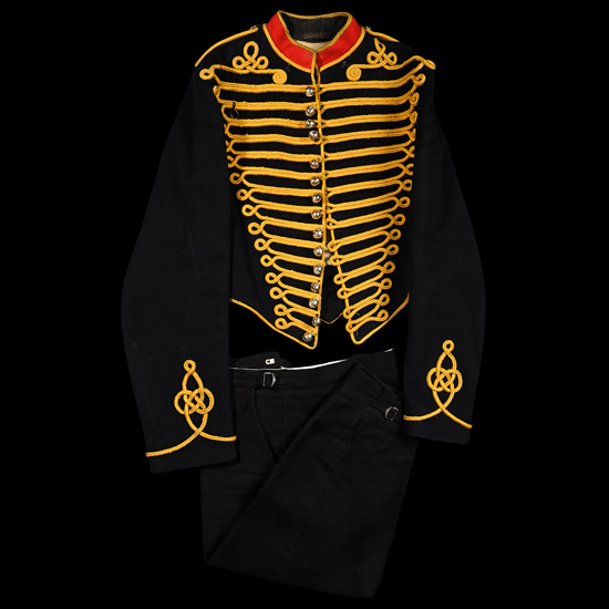 Mens Military Hussar Officers Uniform Jacket and Trousers