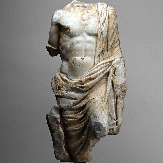Roman Marble Figure of Asclepius, The God of Medicine
