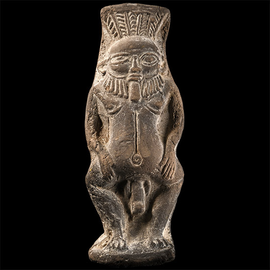 Egyptian Style Terracotta Bes Figure